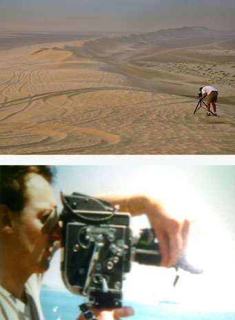 Photographing the dunes in Qata and filming San Fransico Bay